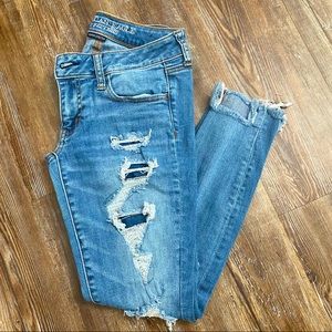 Patched Jeans